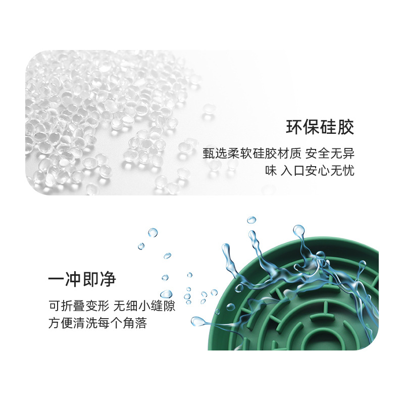 Tazón de comida lenta de silicona para mascotas Tazón de comida lenta para perros Tazón de perro Tazón de perro Tazón de arroz para perros Anti-volcado Tazón de comida para perros Tazón de comida para perros Suministros para perros y gatos