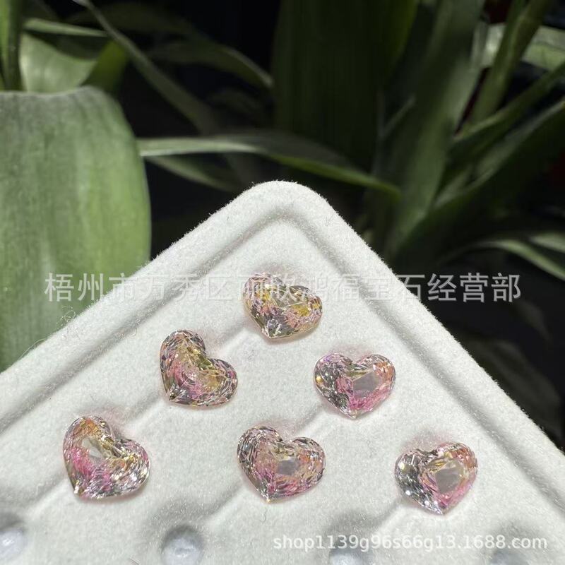 Wuzhou 5A Colorful Super Shiny Heart-Shaped Millennium Cut Zircon Loose Stones Nail Art Earring Accessories Live Stream Diamond Jewelry Wholesale Wuzhou 5A Colorful Super Shiny Heart-Shaped Millennium Cut Zircon Loose Stones Nail Art Earring Accessories Live Stream Diamond Jewelry Wholesale