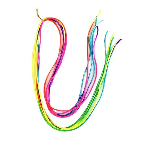 Summer new Korean-style colorful braided hair ties & headbands for kids—fashionable multi-colored ribbons, braid holders, and silk hair accessories for girls