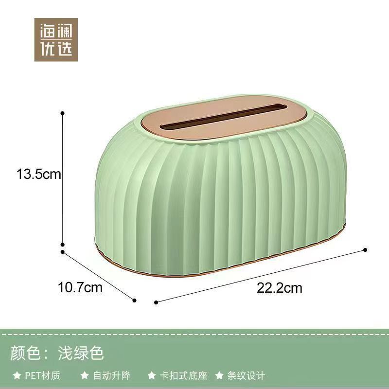 Caja de Pañuelos para Coche de Tejido de Lujo, con Luz Decorativa para Sala de Estar e Higiene