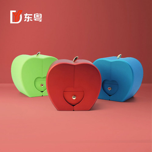 Chinese Valentine's Day Christmas Apple Jewelry Box Proposal Ring Pendant Gift Box Jewelry Accessories Packaging Storage Box