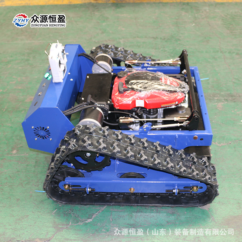 15马力开荒割草机草坪修剪除草机 众源厂家履带式遥控割草机