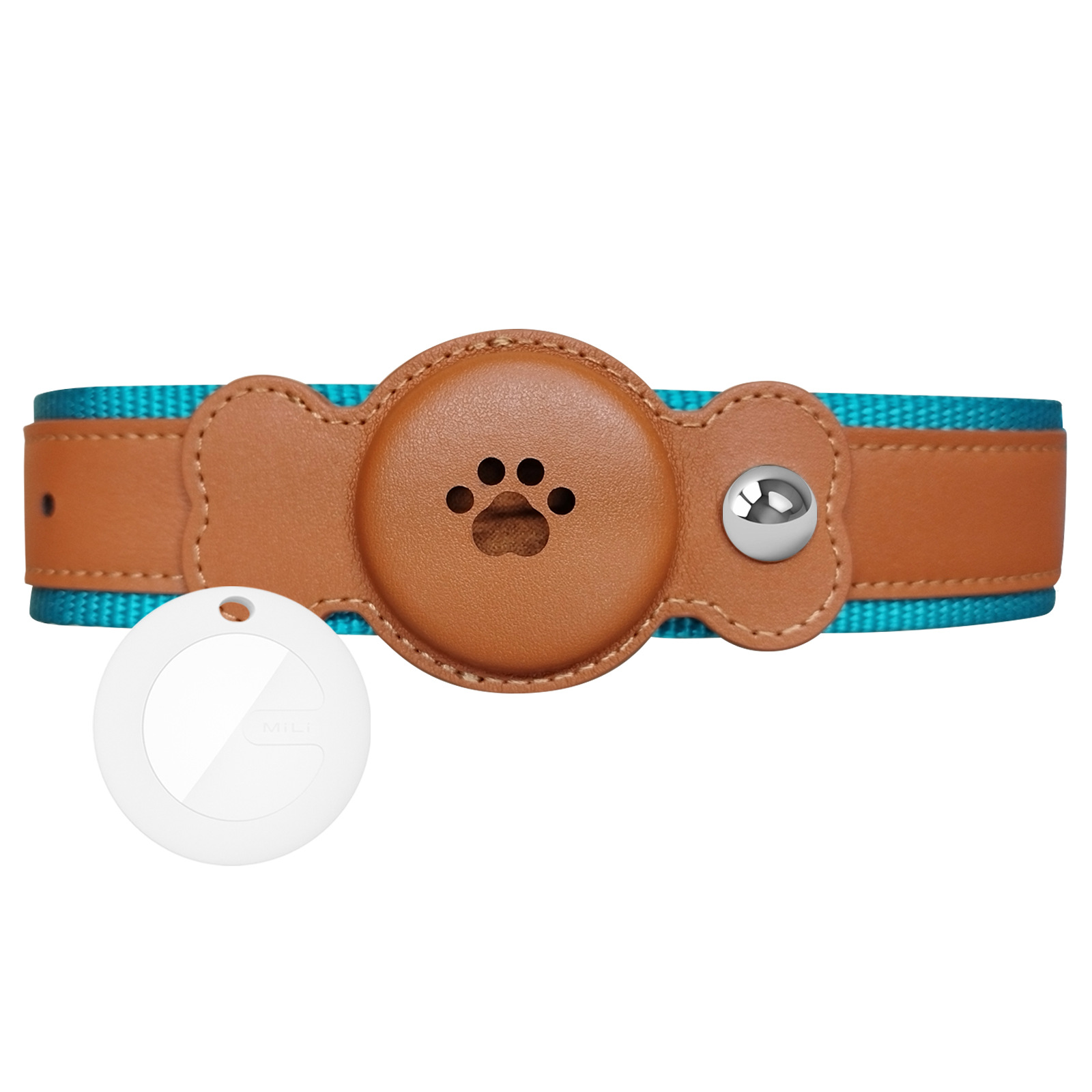 Collar para Perro con Localizador Antipérdida, con Localizador Autorizado por Apple para Rastrear Perros, Producto Premium de Amazon para Uso en Automóviles.