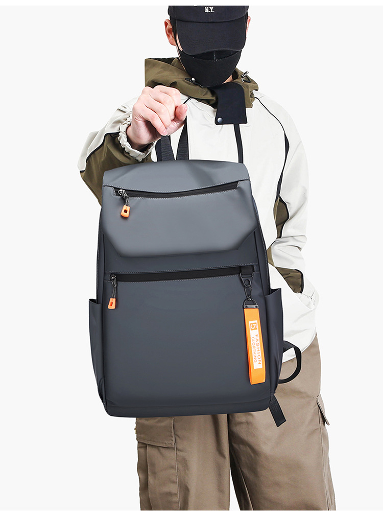 Flip cover trendy college student backpack, large-capacity multi-functional outdoor sports backpack, three-dimensional and stylish backpack undefined