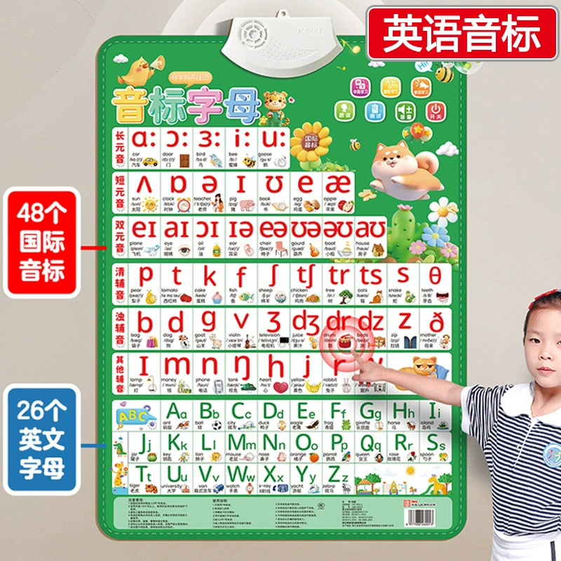 Фонетические фонетические фонетические настенные диаграммы Английское произношение и естественное произношение