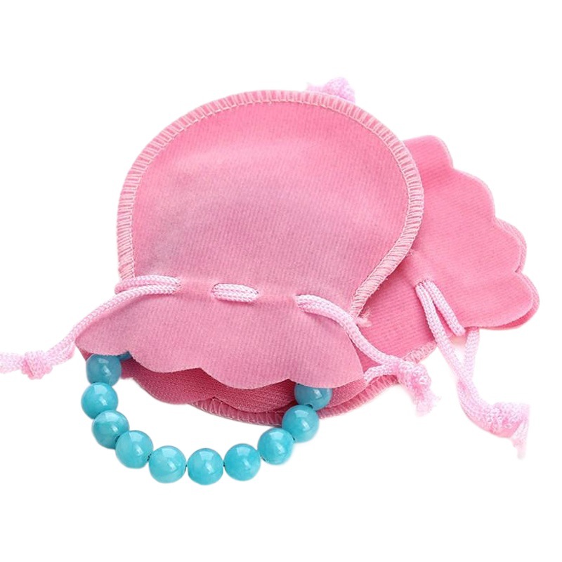 High quality diameter woven bottom velvet jewelry bag jewelry bag flannel bag packaging bag gift bag