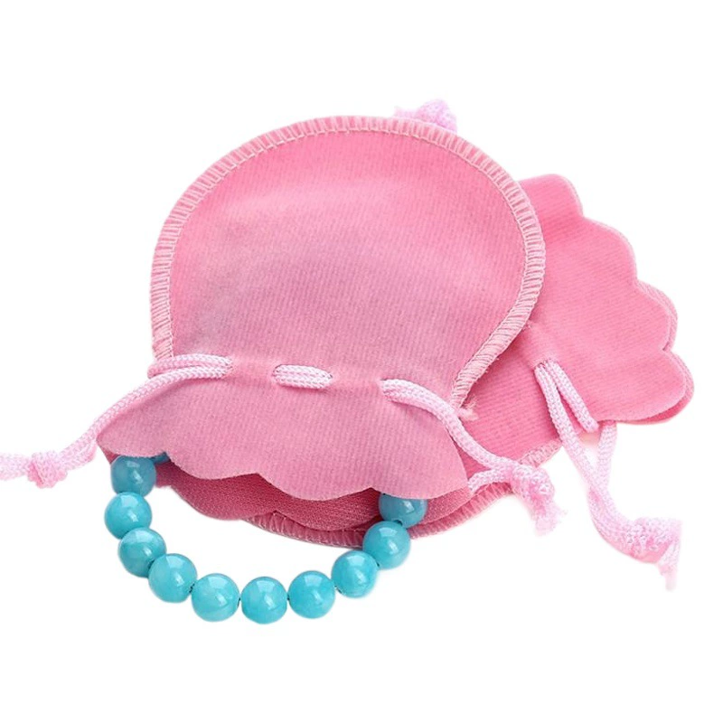 Высокое качество диаметр сплетенный дно бархат мешок ювелирных изделий фланель мешок упаковки мешок подарка