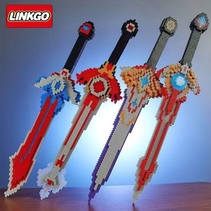 Ultraman Building Blocks Orb Holy Sword Terihome Cerodekai Kidsren's Sword Toy Ornaments Compatible with Lego
