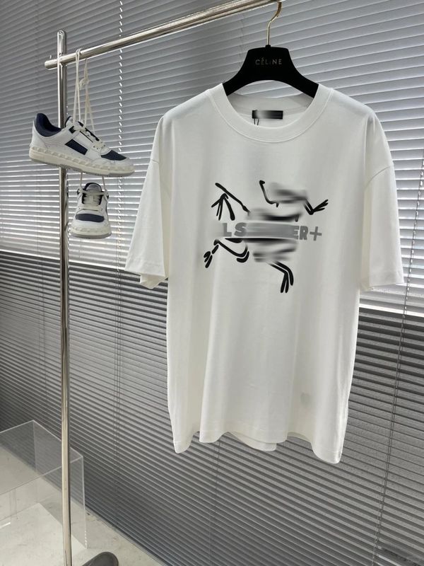 高級バードファミリー夏用格子柄プリント純綿半袖カップルラウンドネックトレンドブランドカジュアルTシャツファッショントップス|undefined