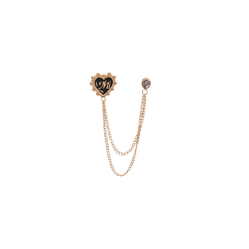 Broche baroque émaillée en filigrane avec cristaux style art déco_voghion.com