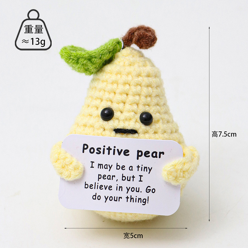 Light yellow pear P card