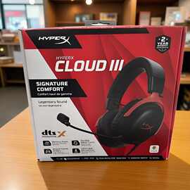 极度未知（HyperXCLOUD III）飓风3电竞游戏耳机头戴式FRS 吃鸡有