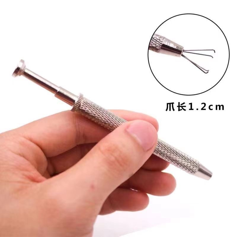 다이아몬드 고정 도구를 착용 한 4 발톱 클립 천공 보석 클로 느슨한 구슬 보조 스크류 볼 그래버