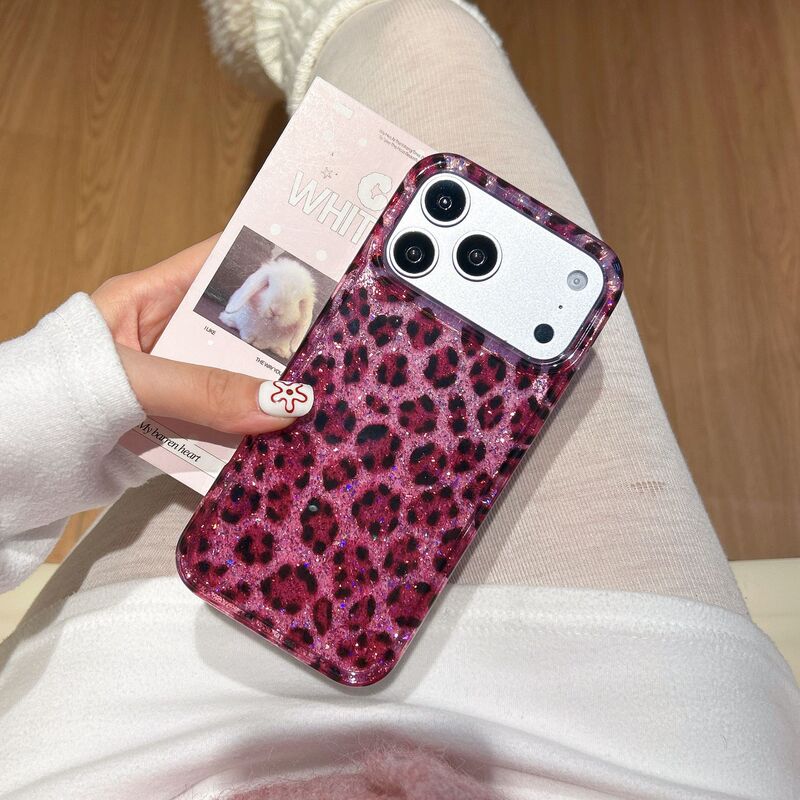 European and American Style Personalized Rose Red Leopard Print Phone Case Suitable for iPhone 16 Pro Max, Apple 17, 14/15 with a High-End Feel European and American Style Personalized Rose Red Leopard Print Phone Case Suitable for iPhone 16 Pro Max, Apple 17, 14/15 with a High-End Feel