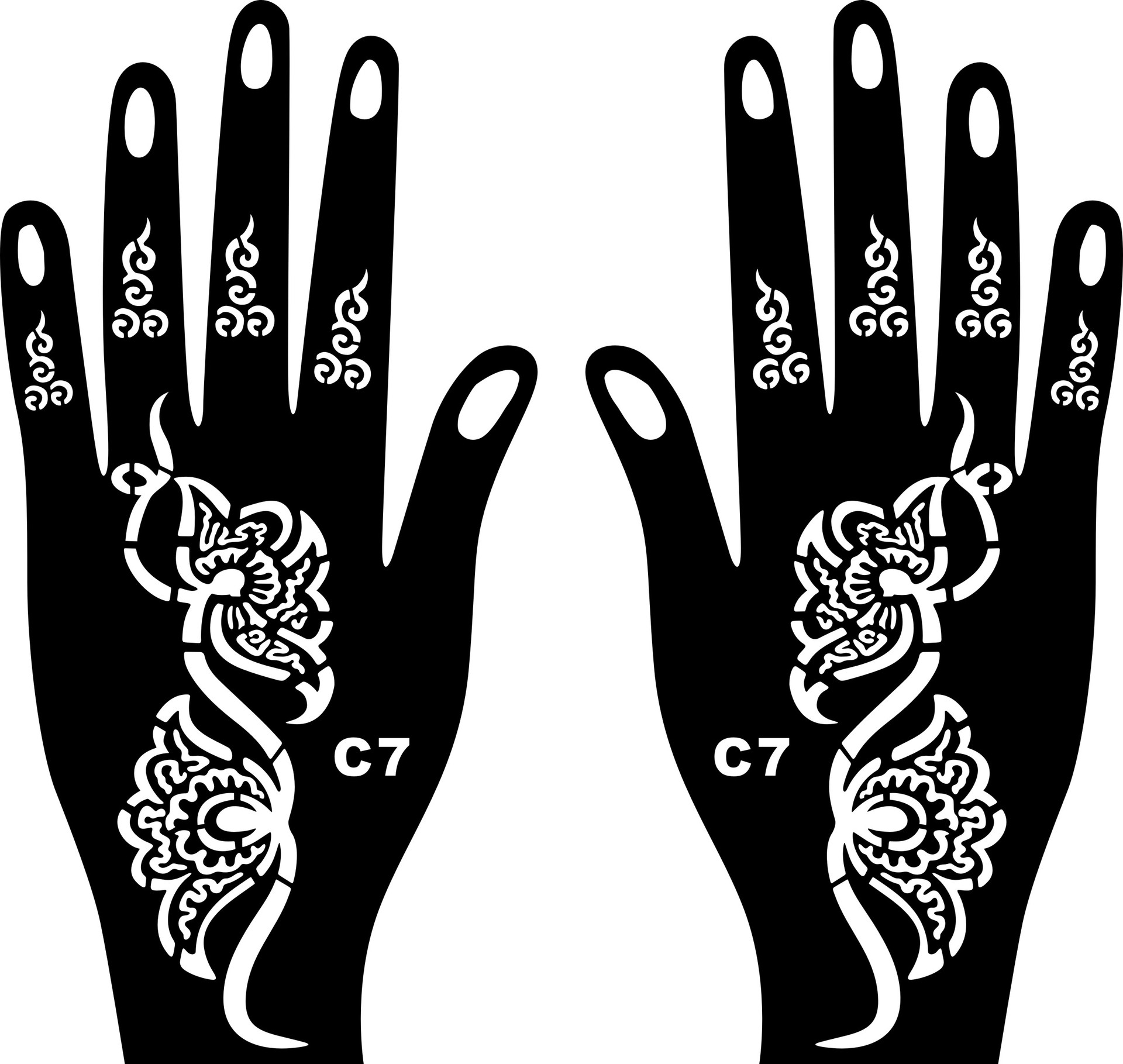 Handmade Craft Solid Color PVC Tattoos & Body Art 1 Piece
