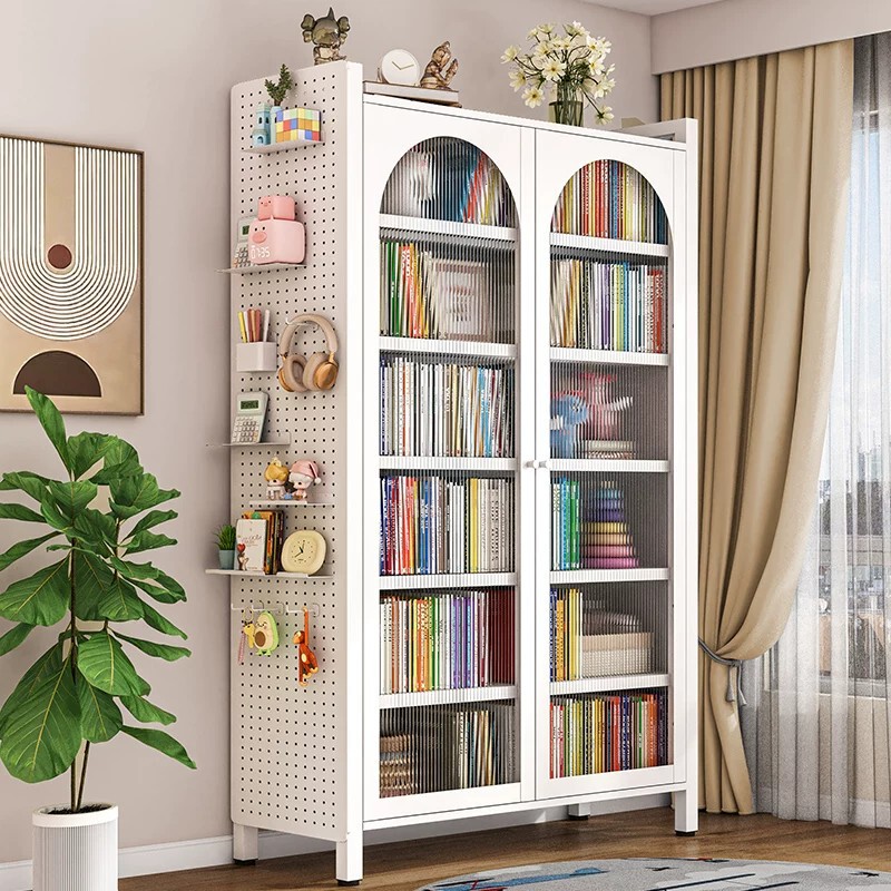 Household Narrow Floor-To-Ceiling Storage Cabinet, Steel Bookcase with Doors, Dust-Proof Children's Bookshelf, Living Room Corner Narrow Storage Cabinet Household Narrow Floor-To-Ceiling Storage Cabinet, Steel Bookcase with Doors, Dust-Proof Children's Bookshelf, Living Room Corner Narrow Storage Cabinet