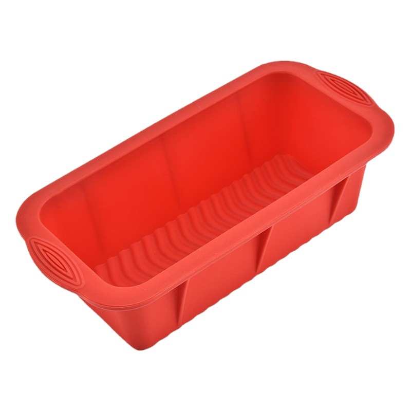 Molde de pastel de silicona rectangular resistente a altas temperaturas, molde para hornear de silicona para el hogar, molde para tostadas de cocina, suministros para hornear al por mayor