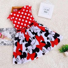 Baby Toddler Princess Outfit Girls Dress Red Dot Kids Dress