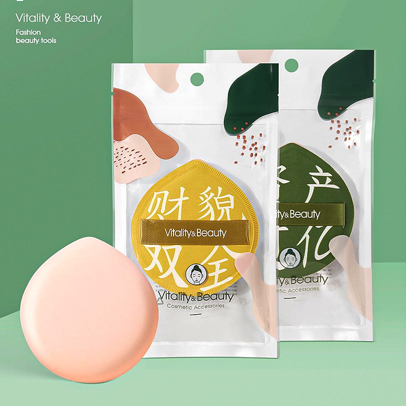 三迪逸品大号棉花糖气垫扑2089加宽缎带大水滴蓬蓬粉扑底妆不卡粉