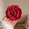 Cloth, red crab pin, lace dress, flowered