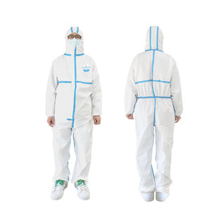 Han Dun HD-BP616 Rubber Strip Type White Hooded Type Limited Industrial Protective Clothing