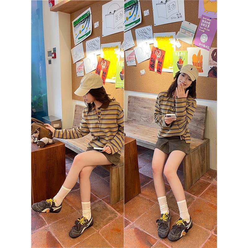 真皮复古拼色松果德训鞋女2025年新款百搭厚底休闲运动薄底阿甘鞋|undefined