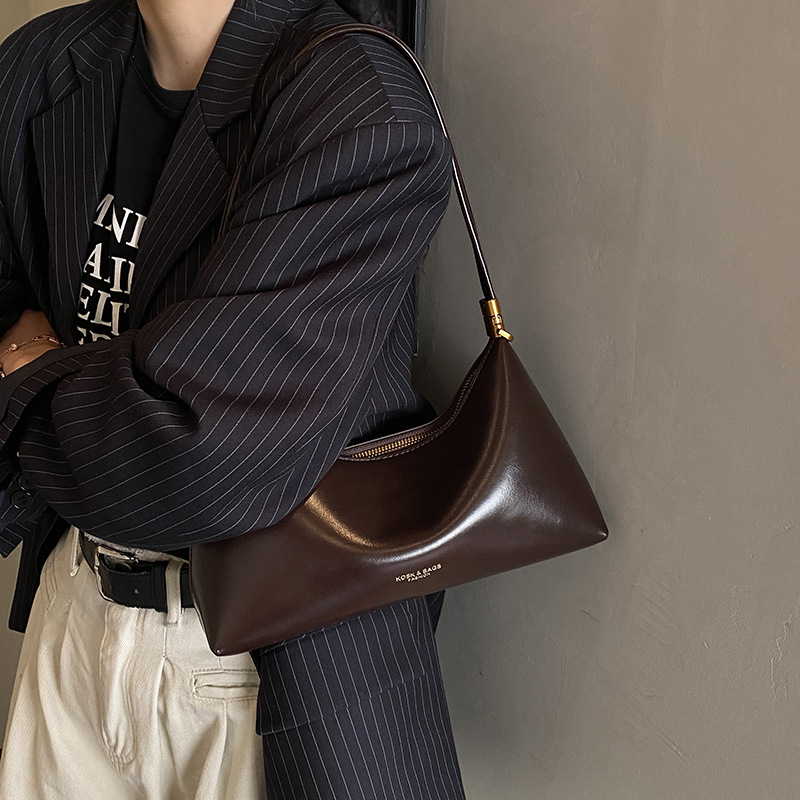 Bolsos de brazo franceses de alto nivel de invierno para mujeres 2025, nuevos bolsos de hombro de moda versátiles, bolsos retro