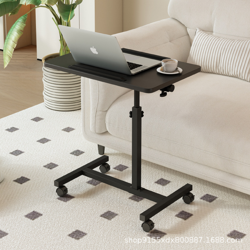 Cross-Border Amazon Direct Supply Bedside Table Mobile Lift Rotating Folding Dormitory Bedroom Simple Side Computer Table