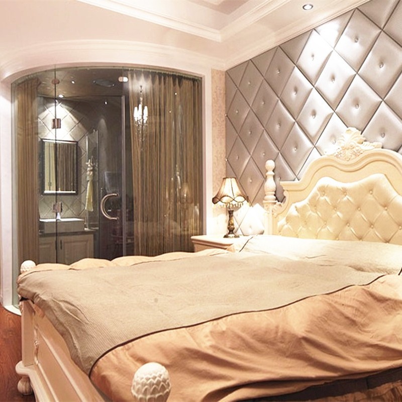 硬包背景墙简约榻榻米软包墙围防撞客厅卧室电视靠墙包边