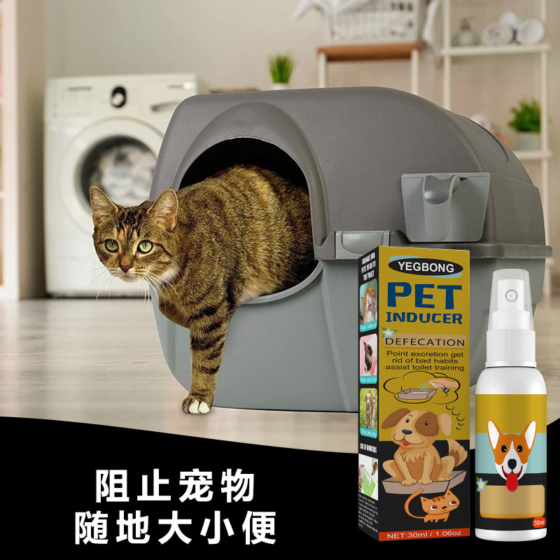 Yegbongペット排便ポジショニングスプレートレーニングペット猫犬のサイズ小便ポジショニング排便誘導剤|undefined