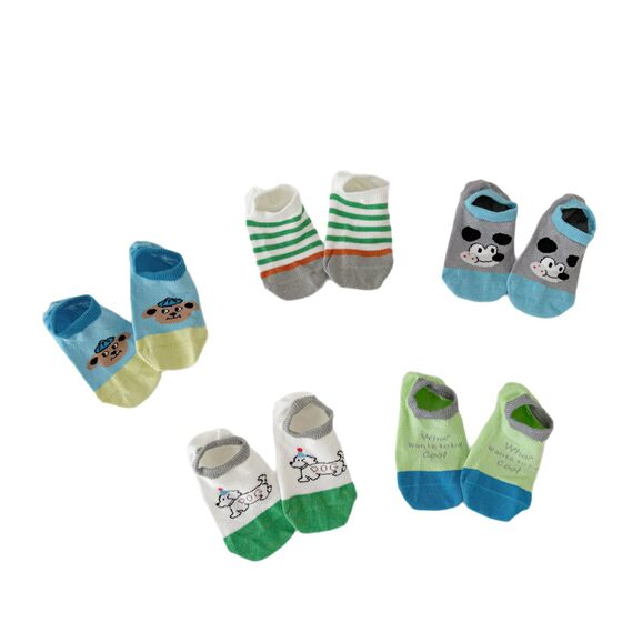 Children's Socks Wholesale Summer Thin Breathable Invisible Boat Socks for Boys and Girls Cartoon Boys Boneless Cute Cotton Socks