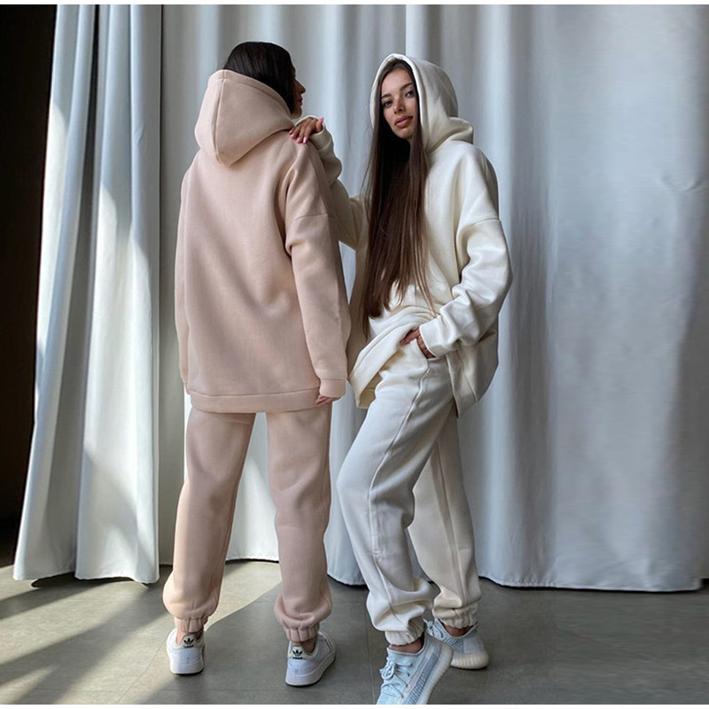 2023 New Amazon ebay Independent Station European and American Foreign Trade Autumn and Winter Fashion Sweater Sports Leisure Two-piece Set