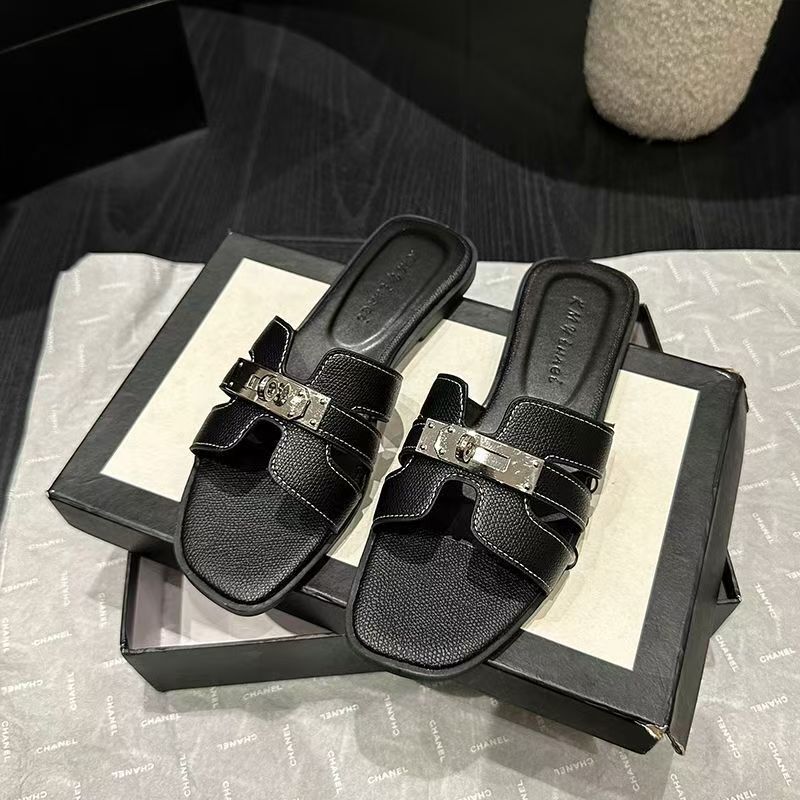 Lazy Breathable Flat Slippers for Women's Outerwear 2025 Slim French Lady Slippers Gentle Summer Premium Lazy Breathable Flat Slippers for Women's Outerwear 2025 Slim French Lady Slippers Gentle Summer Premium