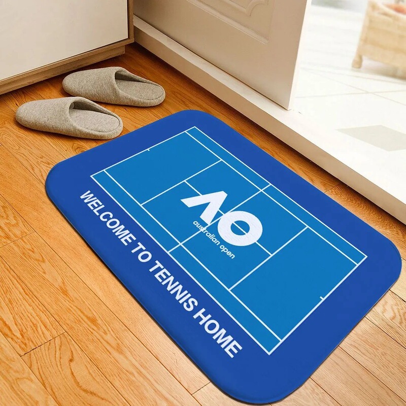 Creative Tennis French Open Badminton Court Floor Mat Upgraded with Silicone Base and Crystal Velvet for Bedroom and Living Room, Stain-Resistant and Wear-Resistant Creative Tennis French Open Badminton Court Floor Mat Upgraded with Silicone Base and Crystal Velvet for Bedroom and Living Room, Stain-Resistant and Wear-Resistant