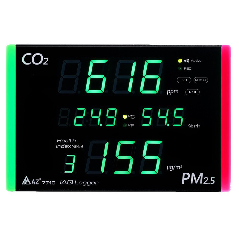 台湾衡欣AZ7710壁挂式CO2检测仪 AZ-7710二氧化碳报警器