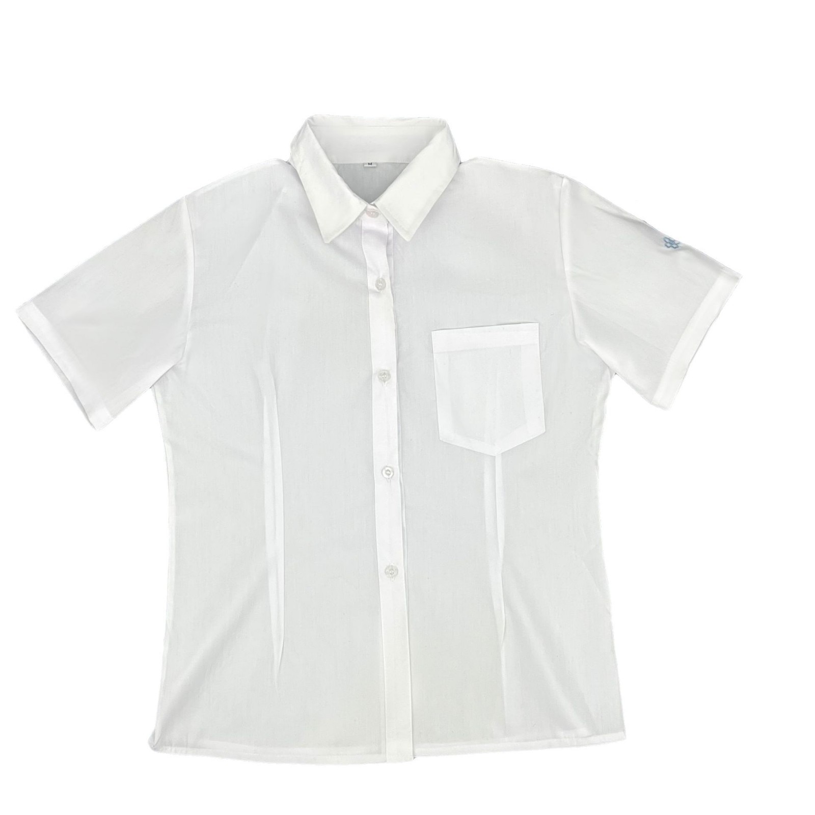 JK 유니폼 일본 부서 대학 스타일 달콤한 소녀 반팔 흰색 셔츠 자수 테일 스톡 클리어런스 트리트먼트