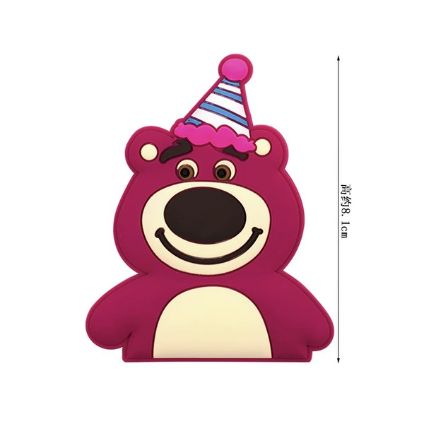 Strawberry from soft rubber, 1 pieces