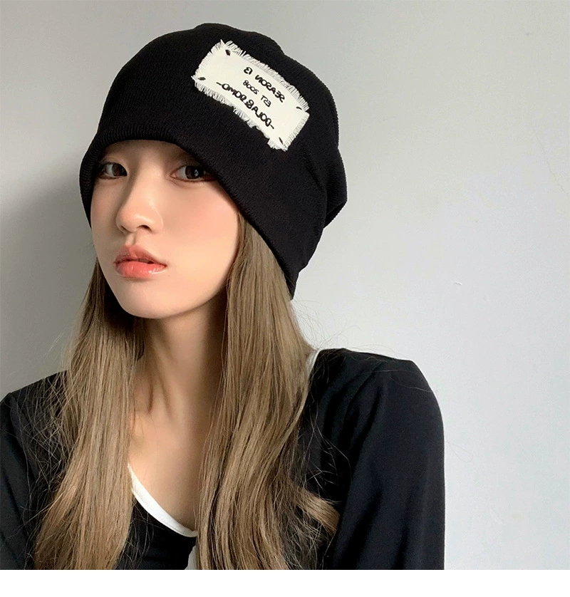 black skullies Fall Spring Thin Hats for Women Men Casual Stacking Knitted Bonnet Caps Solid Hip Hop Skullcap Unisex Beanies Korean Pile Turban skully winter hats