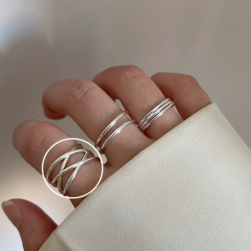 Adjustable Ring, 925 Silver Sample, Universal Fit, Light Luxury Style