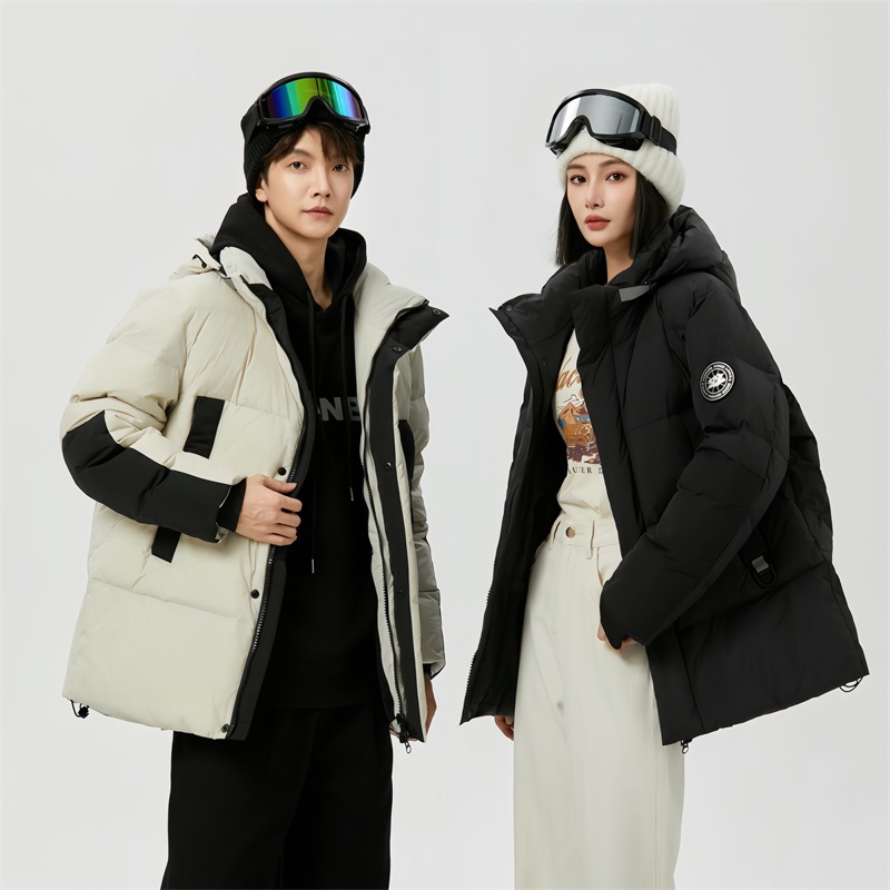 Winter travel sports keep warm velvet down jacket for leisure with…