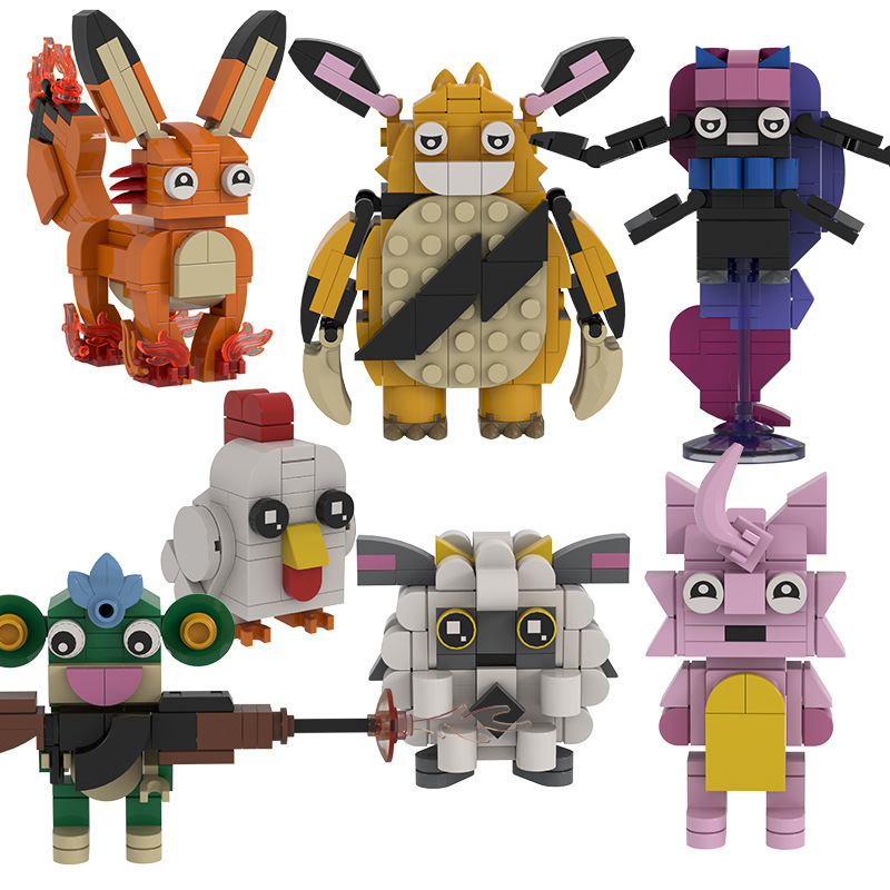 MOC积木幻兽帕鲁电击兽积木玩具手办Palworld Plush拼装积木-阿里巴巴