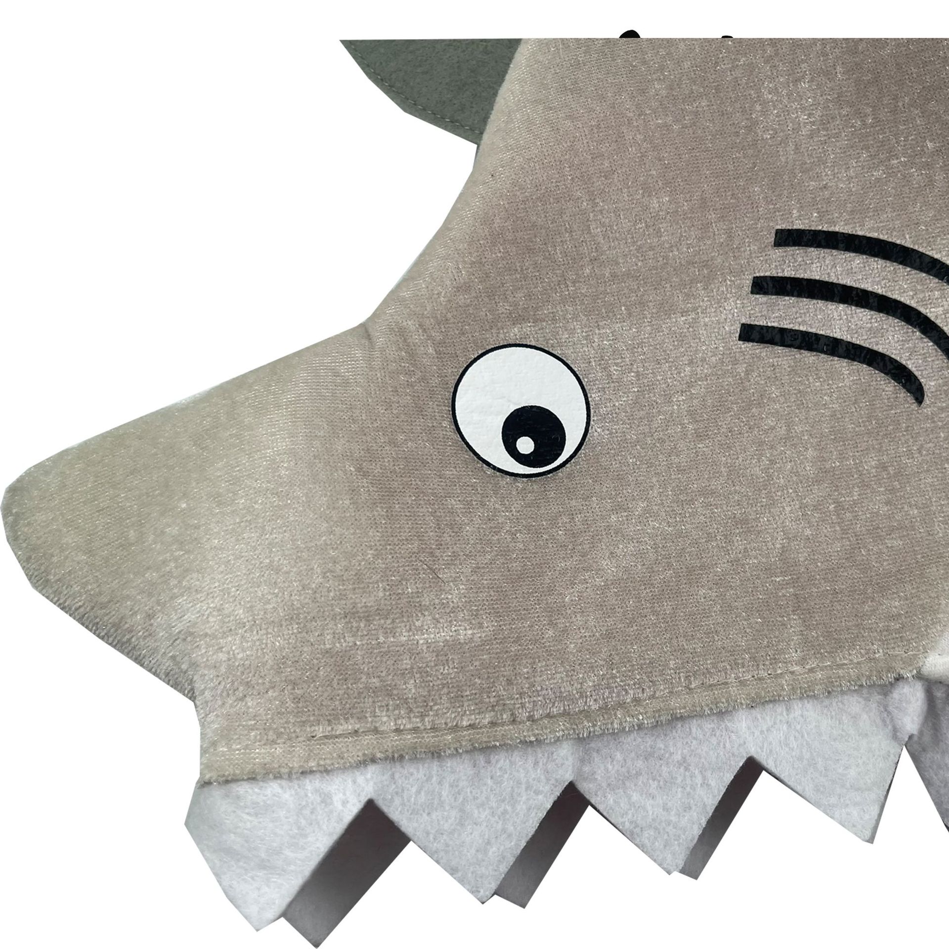 Lindo de peluche cubierta de la cabeza de tiburón sombrero de tiburón accesorios de la foto cubierta de la cabeza de peluche cubierta de la cabeza del sombrero animal