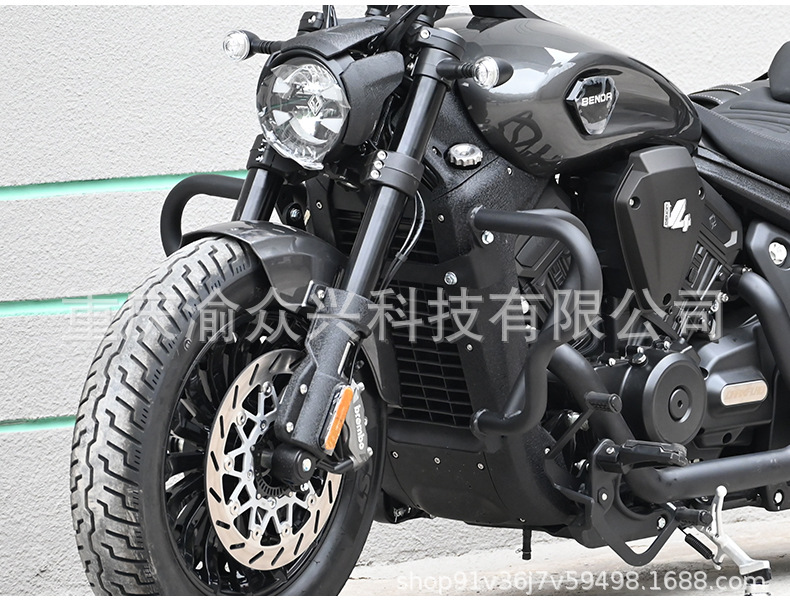 Suitable for Benda Black Flag 500 Bumper, Anti-fall and Anti-collision Guard, Competitive Bumper, Motorcycle Bumper Modification Accessories