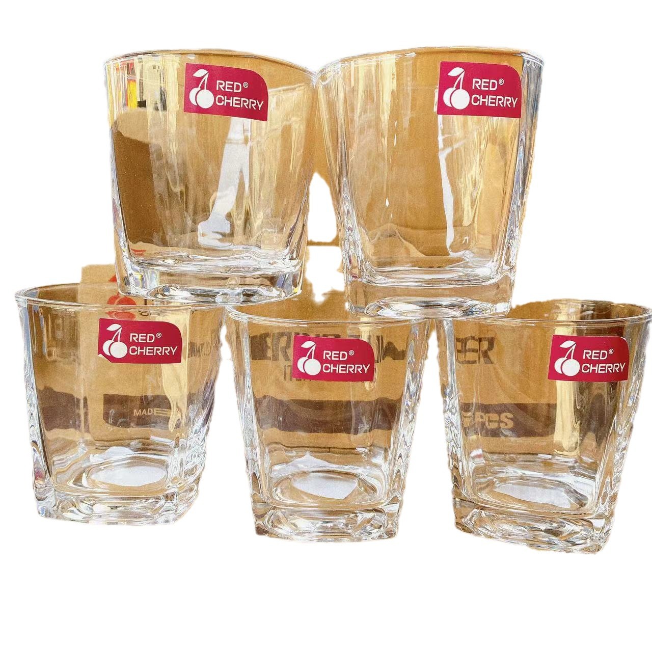 Fabricantes al por mayor tazas de agua de tazas de cerveza de agua potable doméstica simple resistente al calor engrosado té 6 paquetes