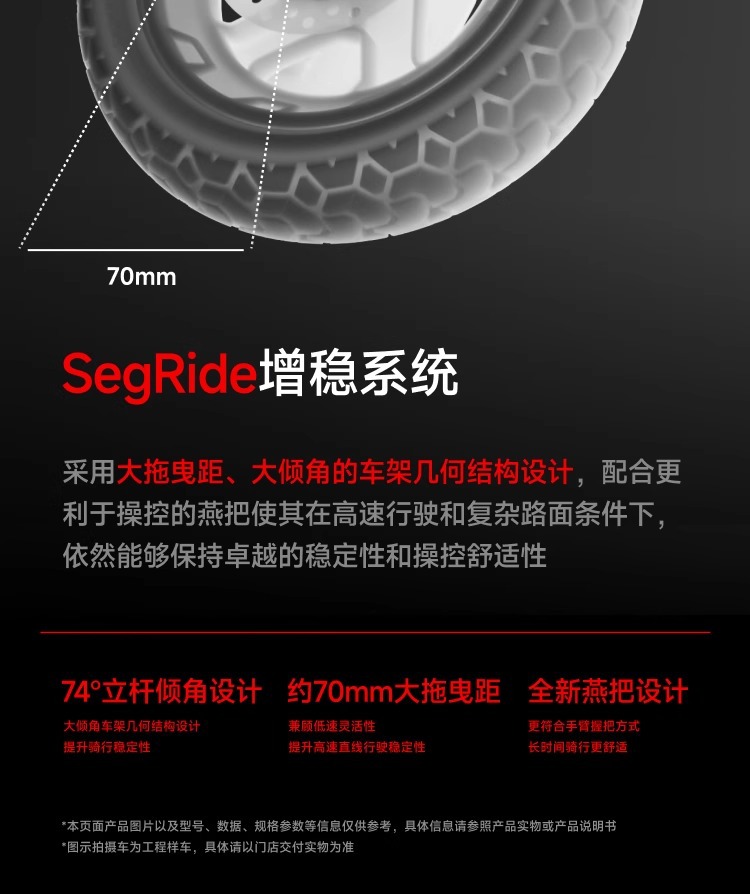 No.9 Segway Electric Scooter Zt3Pro Long-Range Foldableable Dual-Shock-Absorbing Off-Road Scooter