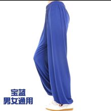 太极服冰丝太极裤练功裤大码男女款灯笼裤太极拳春夏秋季