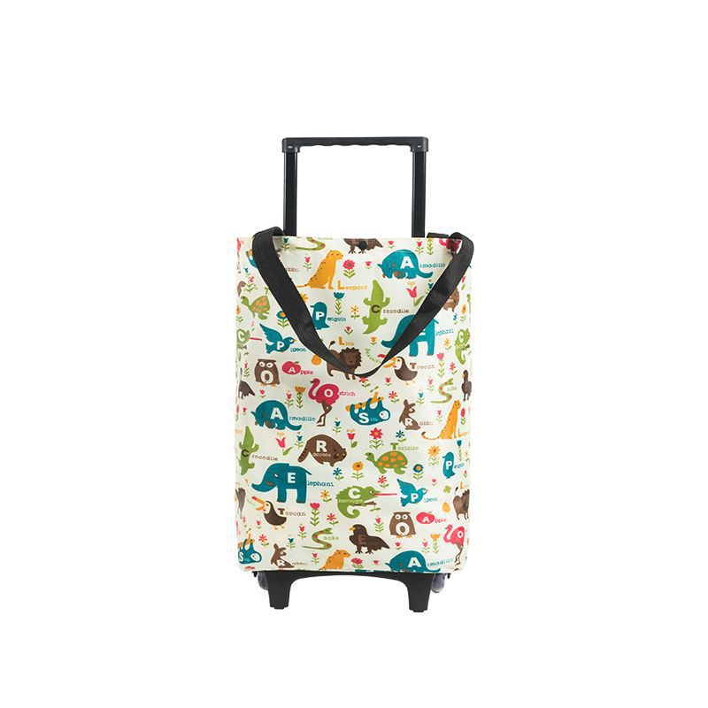 bolsa de compras de verduras de fusión pequeña mano de compras de verduras portátil ligera con ruedas de gran capacidad de compras domésticas ruedas de supermercado