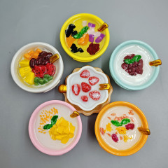 抖音盲袋专供仿真甜品食玩树脂食谱冰箱贴高颜值树脂工艺品