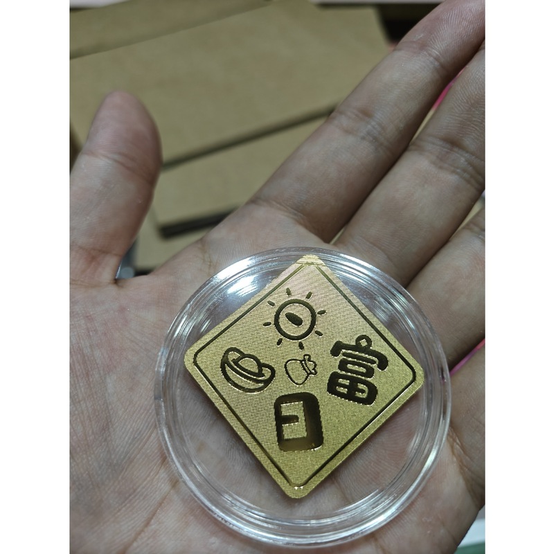 足金999黄金手机贴新款手机金贴公主请发财中国马上有钱 礼品批发|undefined