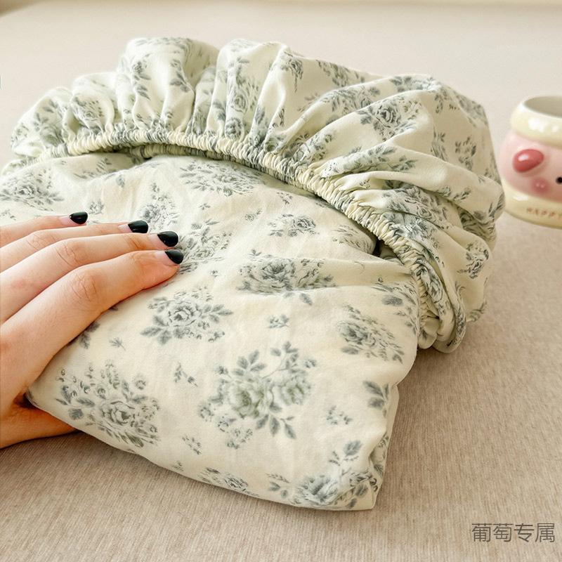 2025春夏新款A类母婴级软糯纯水洗棉床笠全棉床笠跨境外贸批发|undefined